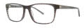 Jhane Barnes Quark Charcoal Eyeglasses - Color Image