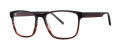 Jhane Barnes Arbitrary Black Crimson Eyeglasses - Color Image