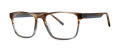 Jhane Barnes Arbitrary Denim Horn Eyeglasses - Color Image