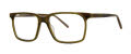Jhane Barnes Contrapositive Olive Eyeglasses - Color Image