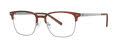 Jhane Barnes Modal Brick Eyeglasses - Color Image