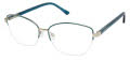 Jill Stuart JS 431 Blue Silver (3) Eyeglasses - Color Image