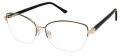 Jill Stuart JS 431 Gold/Black (1) Eyeglasses - Color Image