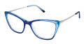 Jill Stuart JS 456 Blue (3) Eyeglasses - Color Image