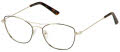 Jill Stuart JS 395 Black-Gold (3) Eyeglasses - Color Image
