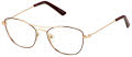 Jill Stuart JS 395 Burg-Rose-Gold (2) Eyeglasses - Color Image