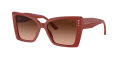 Jimmy Choo JC5001B Red / Pink-Gradient-Grey (50135M) Sunglasses - Color Image