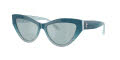 Jimmy Choo JC5004 Azure-Gradient-Glitter / Light-Azure-Silver-Mirror (50497C) Sunglasses - Color Image