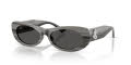 Jimmy Choo JC5038BU Striped Black/Dark Grey (506387) Sunglasses - Color Image