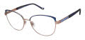 Jimmy Crystal New York Garda Sapphire Eyeglasses - Color Image