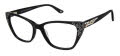 Jimmy Crystal New York Napa Ebony Eyeglasses - Color Image