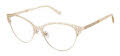 Jimmy Crystal New York Kythnos Gold Eyeglasses - Color Image