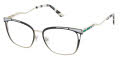 Jimmy Crystal New York Tellaro Raven Eyeglasses - Color Image