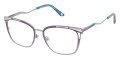 Jimmy Crystal New York Tellaro Violet Eyeglasses - Color Image