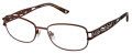 Jimmy Crystal New York Kos Chocolate Eyeglasses - Color Image