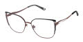 Jimmy Crystal New York Boca Black Eyeglasses - Color Image