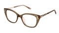 Jimmy Crystal New York Gili Brown Eyeglasses - Color Image