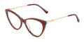 Jimmy Choo Jc 359 Burgundy Animal (1GR) Eyeglasses - Color Image