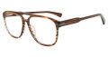 John Varvatos VJV424 Brown Horn Eyeglasses - Color Image