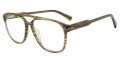 John Varvatos VJV424 Olive Horn Eyeglasses - Color Image