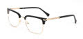 John Varvatos VJVC018 Black/Gold (0BLA) Eyeglasses - Color Image