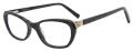 Jones New York VJOP249- Petite Black Horn Eyeglasses - Color Image