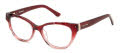 Juicy Couture JU 255/G Burgundy (0LHF) Eyeglasses - Color Image