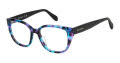 Juicy Couture JU 258 Blue Violet Havana (0ZY) Eyeglasses - Color Image