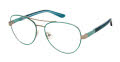 Juicy Couture JU 324 Green (1ED) Eyeglasses - Color Image