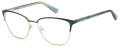 Juicy Couture Ju 238/G Matte Teal (0PYW) Eyeglasses - Color Image