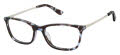 Juicy Couture JU 317 Blue Havana (0JBW) Eyeglasses - Color Image