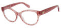 Juicy Couture JU 958 Pink Pattern (Q1Z) Eyeglasses - Color Image