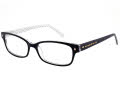 Kate Spade Lucyann Black Pattern White (TAY) Eyeglasses - Color Image