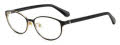 Kate Spade Ophelia/F Gold Black (RHL) Eyeglasses - Color Image