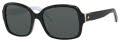 Kate Spade Annora/P/S Black White / Gray Polarized (0QOP/RA) Sunglasses - Color Image
