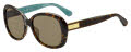Kate Spade Judyann/P/S Havana Turquoise / Bronze Polarized (0FZL/SP) Sunglasses - Color Image
