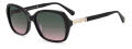 Kate Spade Yvette/S Black / Green Sh Pink (0807/JP) Sunglasses - Color Image
