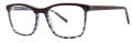 Jhane Barnes Cofunction Auburn Blue Eyeglasses - Color Image