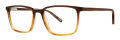 Jhane Barnes Correlation Sepia Gradient Eyeglasses - Color Image