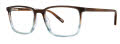 Jhane Barnes Correlation Smoke Gradient Eyeglasses - Color Image