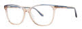 Kensie Sheer Peach Frost Eyeglasses - Color Image
