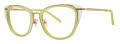 Vera Wang V721 Chartreuse Eyeglasses - Color Image