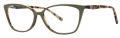 Vera Wang V723 Olive Tortoise Eyeglasses - Color Image