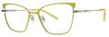 Vera Wang VA71 Chartreuse Eyeglasses - Color Image