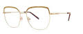 Vera Wang Manuela Gold Eyeglasses - Color Image