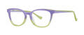 Kensie Girl Posh Purple Parrot Eyeglasses - Color Image