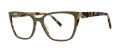 Vera Wang V737 Olive Tortoise Eyeglasses - Color Image