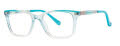 Kensie Girl Lively Caribbean Green Eyeglasses - Color Image