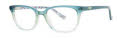 Kensie Girl Love Teal Green Eyeglasses - Color Image
