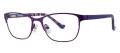 Kensie Girl Patch Plum Eyeglasses - Color Image